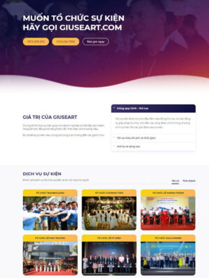 Theme wordpress sự kiện 04