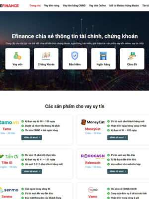 Theme wordpress dịch vụ tài chính 01