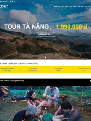 theme wordpress landing page du lịch