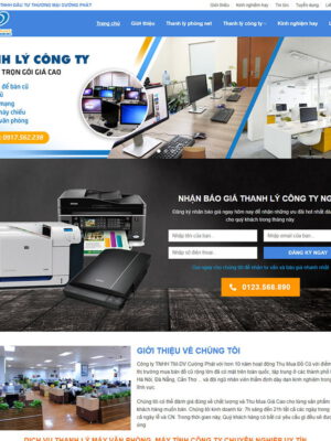 Theme wordpress dịch vụ thanh lý 03