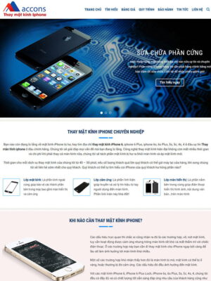 theme wordpress dịch vụ thay kính