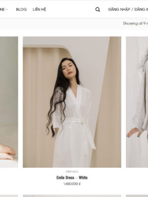 Theme wordpress thời trang - Trang danh mục