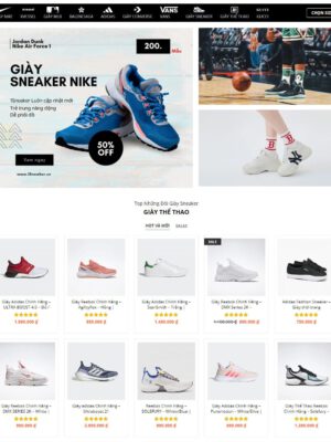 Theme wordpress bán giày sneaker