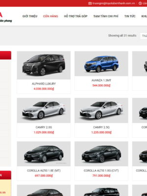 Theme wordpress bán ô tô đẹp