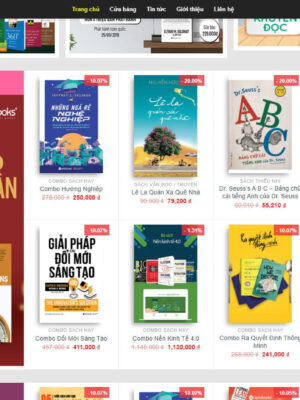 Theme wordpress bán sách đẹp mắt