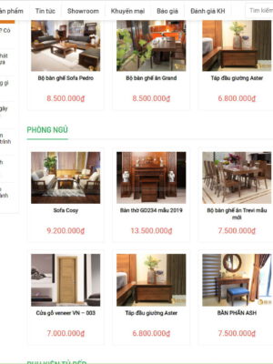 Theme wordpress bán tủ bếp đẹp - sang trọng