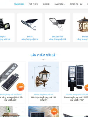 Theme wordpress bán đèn năng lượng mặt trời