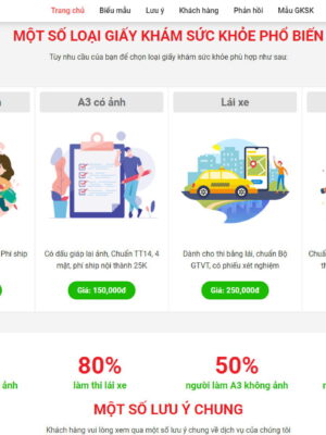 Theme wordpress dịch vụ khám sức khỏe đẹp