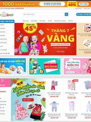 Themee wordpress mẹ và bé đẹp 2021