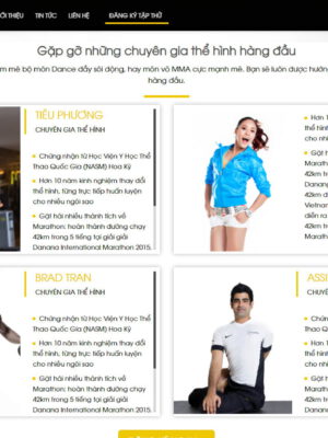 theme wordpress phòng tập gym đẹp