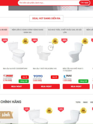 Theme wordpress bán thiết bị vệ sinh vô cùng đẹp mắt