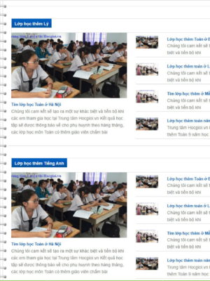 theme wordpress trung tâm gia sư đẹp