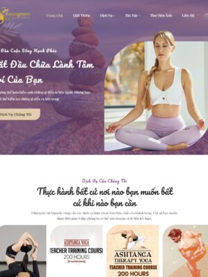 Theme wordpress trung tâm yoga