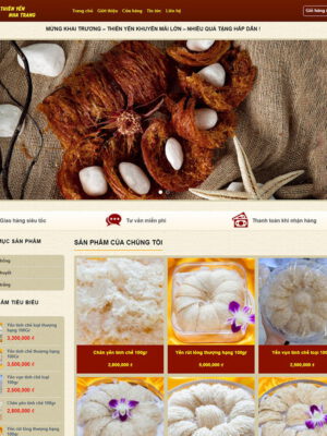 theme wordpress bán yến sào 02