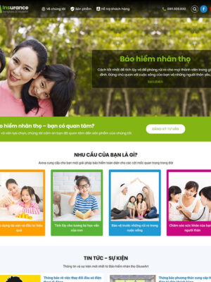 theme wordpress giới thiệu công ty bảo hiểm