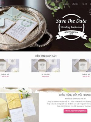 theme wordpress bán thiệp cưới