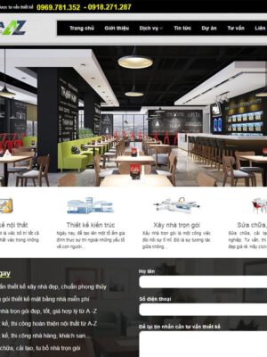 Theme wordpress thiết kế nhà
