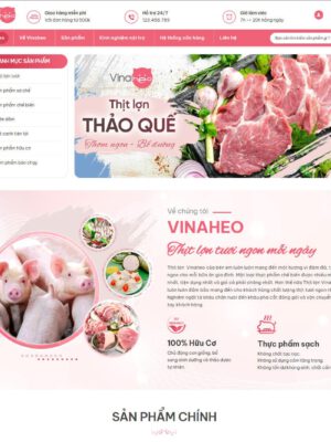 Theme wordpress bán thịt heo sạch