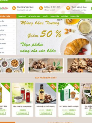 Theme wordpress bán thực phẩm