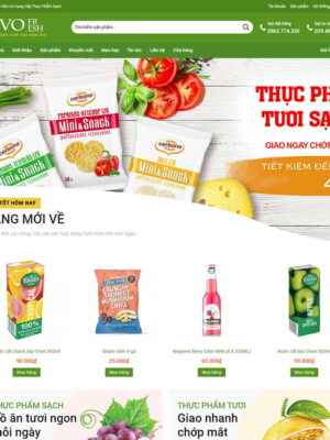 Theme wordpress thực phẩm 02