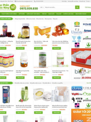 Theme wordpress thực phẩm chức năng 06