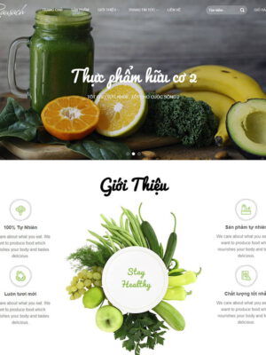 Theme wordpress thực phẩm hữu cơ