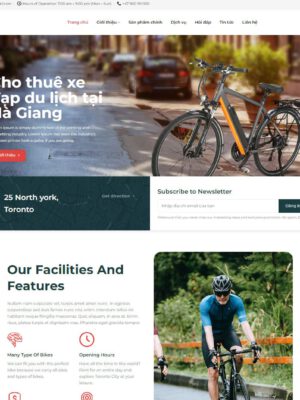 Theme wordpress cho thuê xe đạp