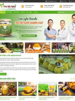 Theme wordpress bán tinh bột nghệ