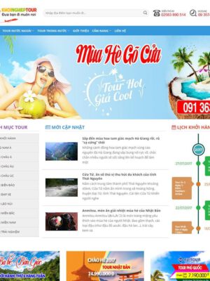 Theme Wordpress đặt tour du lịch