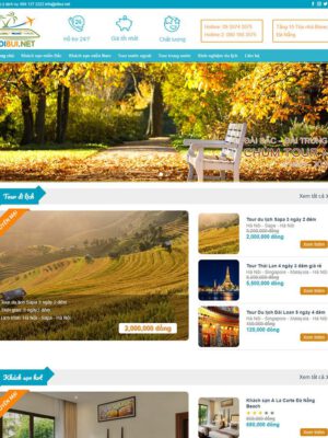 Theme wordpress du lịch khách sạn 01
