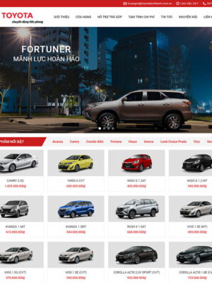 Theme wordpress toyota