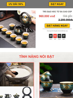 Theme Wordpress landing page trà đạo