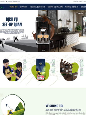 Theme wordpress bán trà sữa