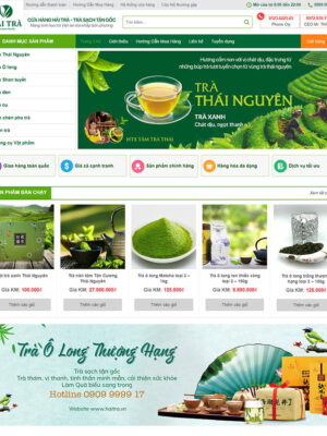 Theme wordpress bán trà xanh
