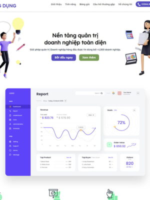 Theme wordpress landing page phần mềm, ứng dụng