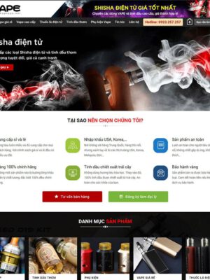 theme wordpress bán vape