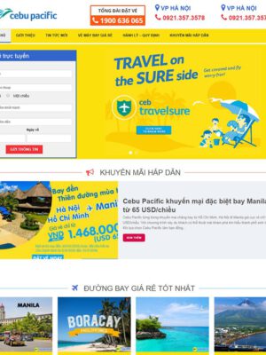 theme wordpress bán vé máy bay