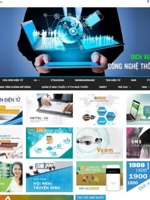 Theme wordpress dịch vụ Viettel