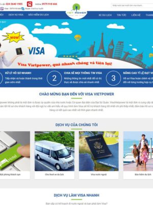 Theme wordpress dịch vụ visa