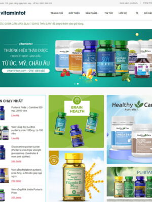 Theme wordpress bán vitamin, thực phẩm chức năng