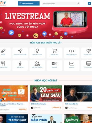 Theme wordpress bán khóa học đẹp 01