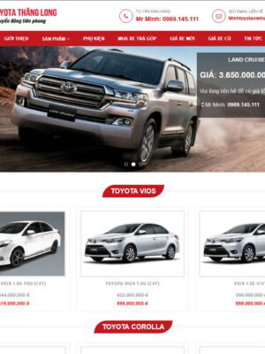 Theme wordpress bán xe hơi