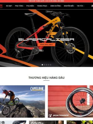 Theme wordpress bán xe đạp 01