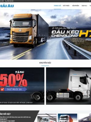 Theme wordpress bán xe tải, xe đầu kéo