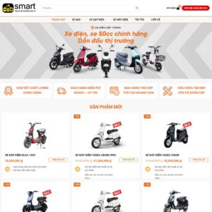 Theme wordpress bán xe điện