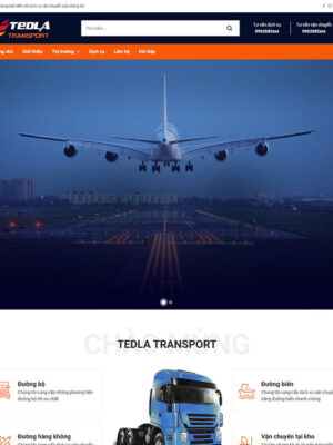 Theme wordpress dịch vụ vận chuyển bằng xe tải