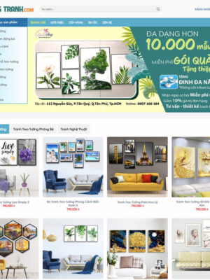Theme wordpress xưởng tranh