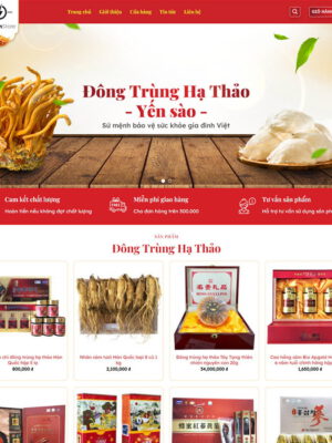 Theme wordpress bán yến sào 02