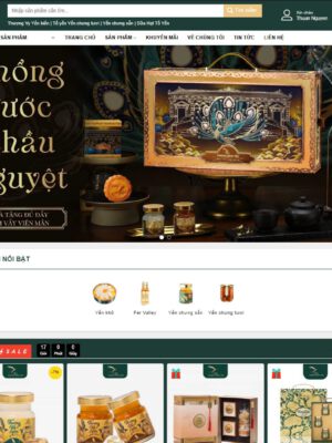 Theme wordpress yến sào 04 - giống thượng đình yến