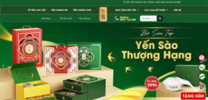 thiết kế website bán yến sào